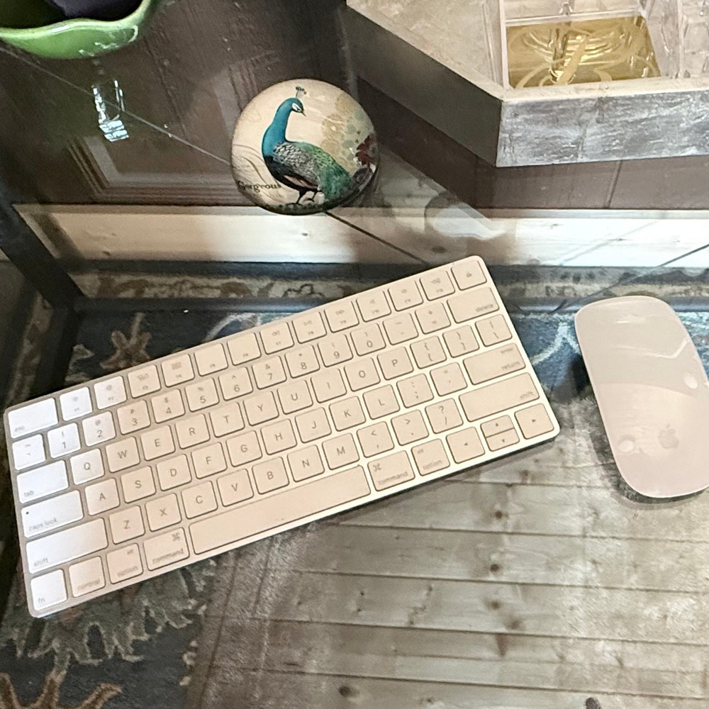Apple Magic Keyboard + Magic Mouse 2 Bundle Rechargeable Wireless Tested Working